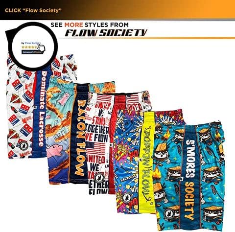 חברת Flow Society Chillin 'Villin' Boys Lacrosse מכנסיים קצרים | מכנסיים קצרים של בנים